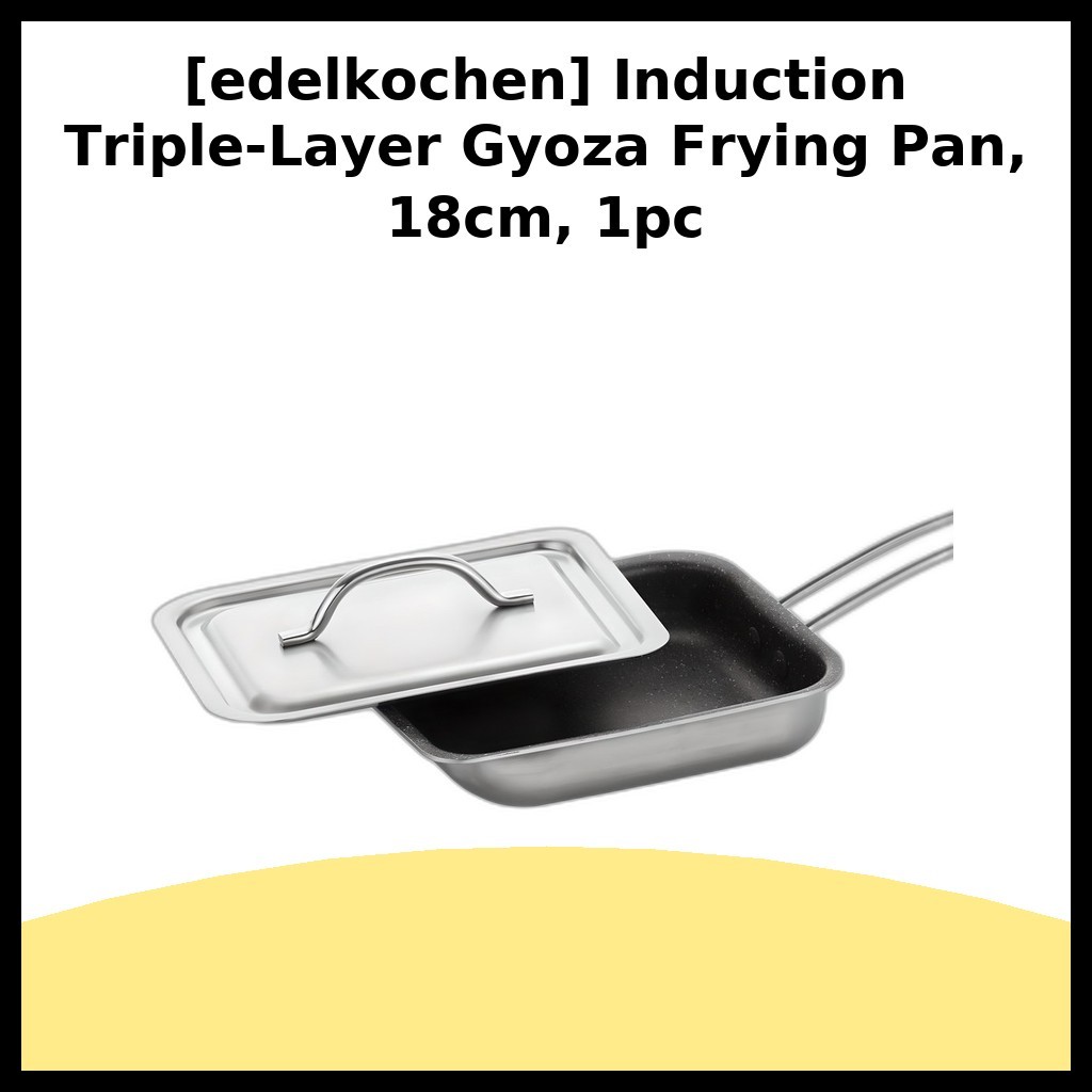 [edelkochen] กระทะ Gyoza สามชั้น Induction 18 ซม. 1 ชิ้น / กระทะ Gyoza เกาหลี by Korean Oppa