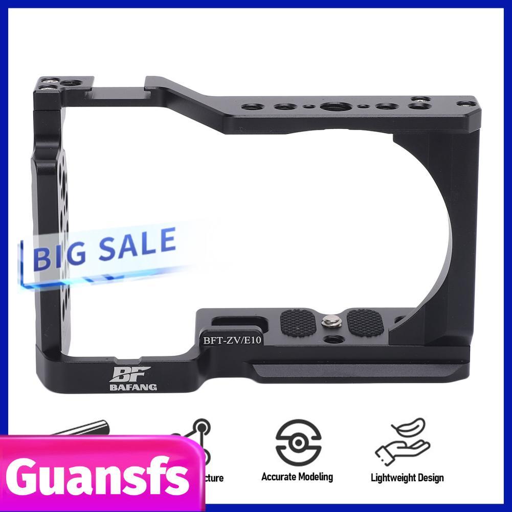 Guansfs Guansfs กล้องสำหรับ ZV E10 วิดีโอ Rig รองเท้าเย็น Mount 1/4 3/8 นิ้วสกรูอลูมิเนียมอัลลอยด์ขย