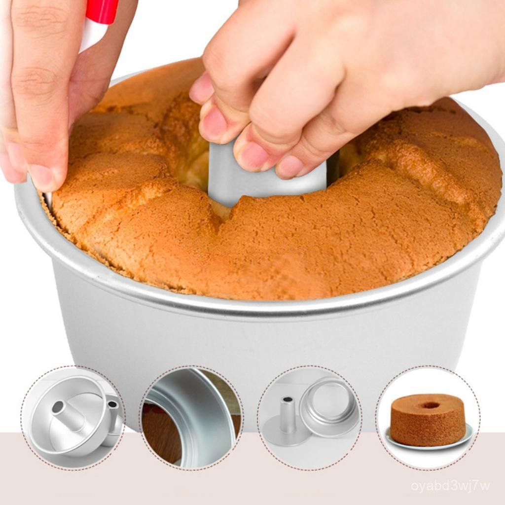 Hollow Chiffon Cake Angel Food Cake Pan Baking Mould Aluminum Alloy Baking Cake Pan Chiffon Cake Rem