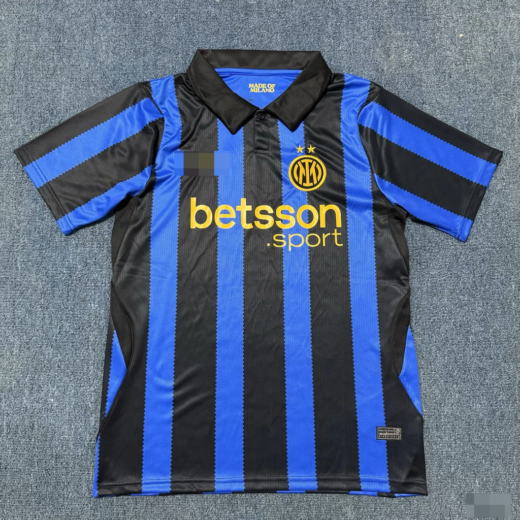 เวอร์ชั่นแฟน 2627 เสื้อฟุตบอลเหย้า Inter Milan เสื้อยืดแขนสั้น S-4XL