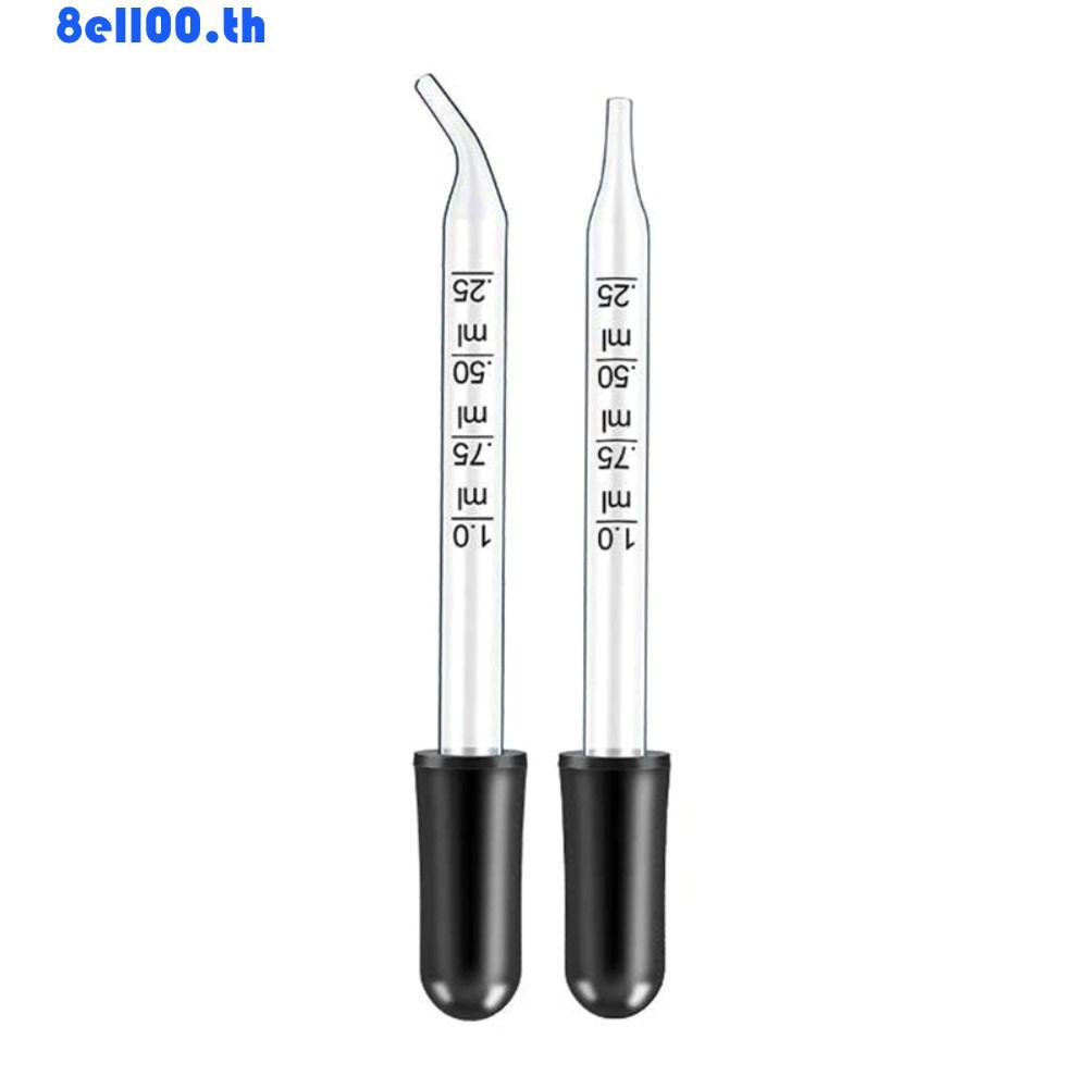 DARNELLYA Scale Dropper Multi-purpose Reusable Essential Oil Dropper 7 ชิ้นหัวยาง 1ml ตรง/ข้อศอก Dro