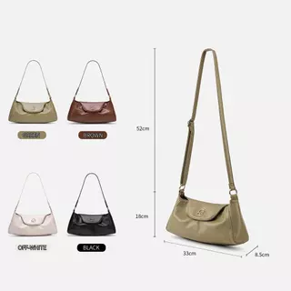 【COCOCHIC】กระเป๋าสะพายไหล่ทรงคลาสสิก แบบฝาปิดซอฟต์ สายสะพายกว้างใส่สบาย ใช้งานได้ทุกวัน