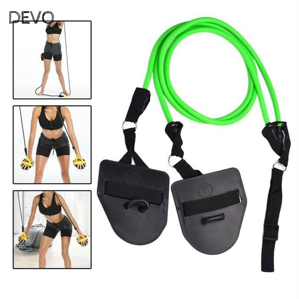 DEVO 20-60LBS Hand Webbed Paddle Fitness Strength Trainer ยิมกลางแจ้งว่ายน้ําแขน