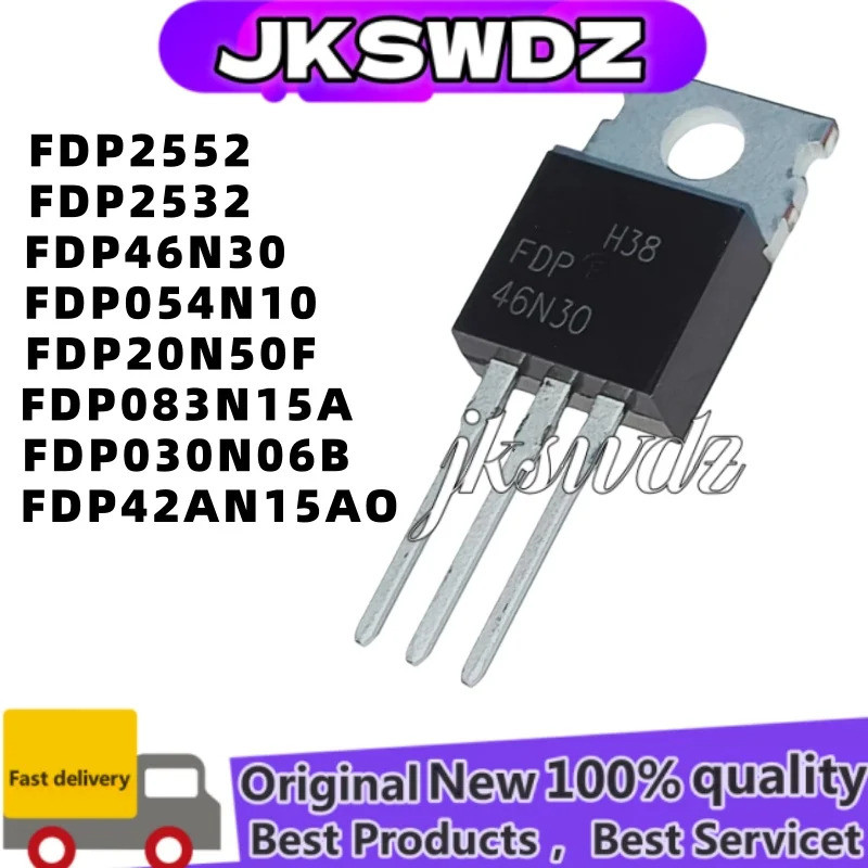 1-5PCS FDP20N50F FDP030N06B FDP42AN15A0 FDP083N15A FDP2552 FDP46N30 FDP054N10 TO-220 MOS ในสต็อก