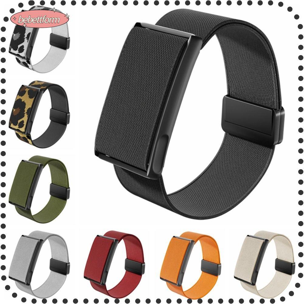 BEBETTKISS สายรัดติดตามฟิตเนส ระบายอากาศ ไนลอน แม่เหล็ก ปรับได้ นุ่ม สําหรับ Huami Amazfit Helio