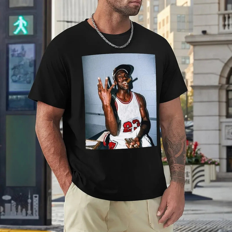 เสื้อยืดบาสเก็ตบอลสตาร์ Michaeler And Jordans (20) คุณภาพสูง ไซส์ยุโรป สำหรับการเดินทาง ลดราคาพิเศษ