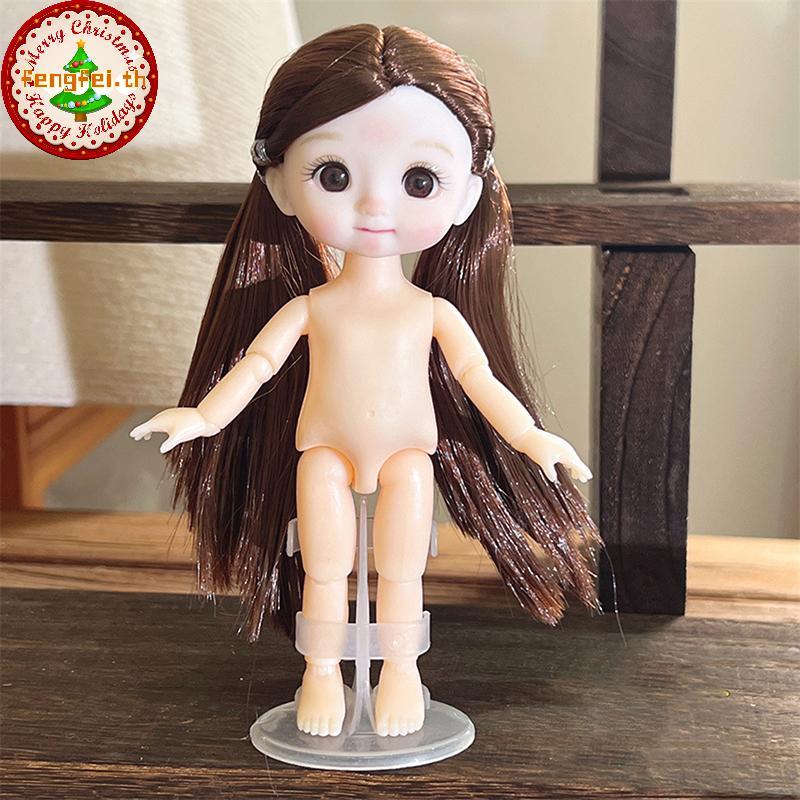 FENGFEI 1 ชิ้น 16 ซม. ตุ๊กตาแสดงออกที่แตกต่างกัน, น่ารัก 1/8 ตุ๊กตา BJD, 13 ข้อต่อเคลื่อนย้ายได้ตุ๊ก