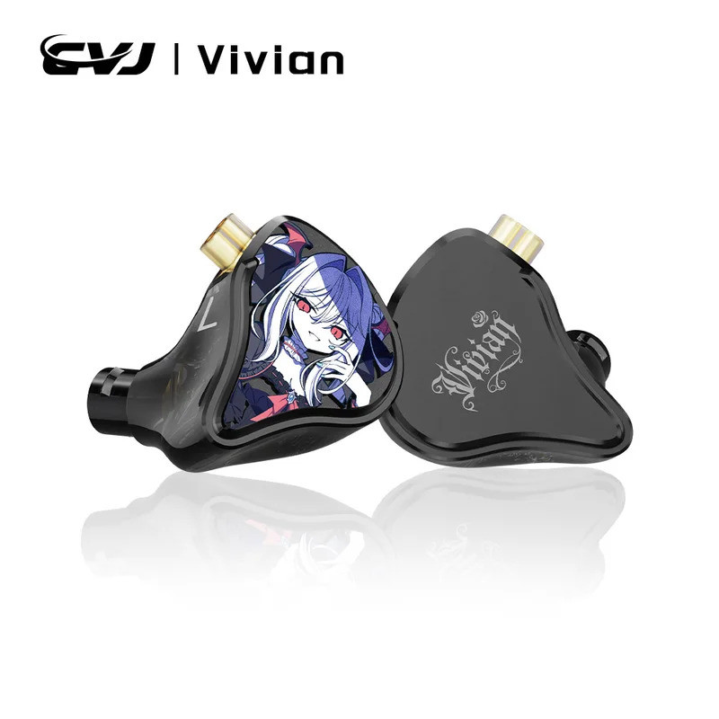 CVJ Vivian In Ear Headphones10mm Dual Magnetic Sound 3 โหมดปรับแต่งภาพยนตร์เพลงเกมการออกแบบตามหลักสร
