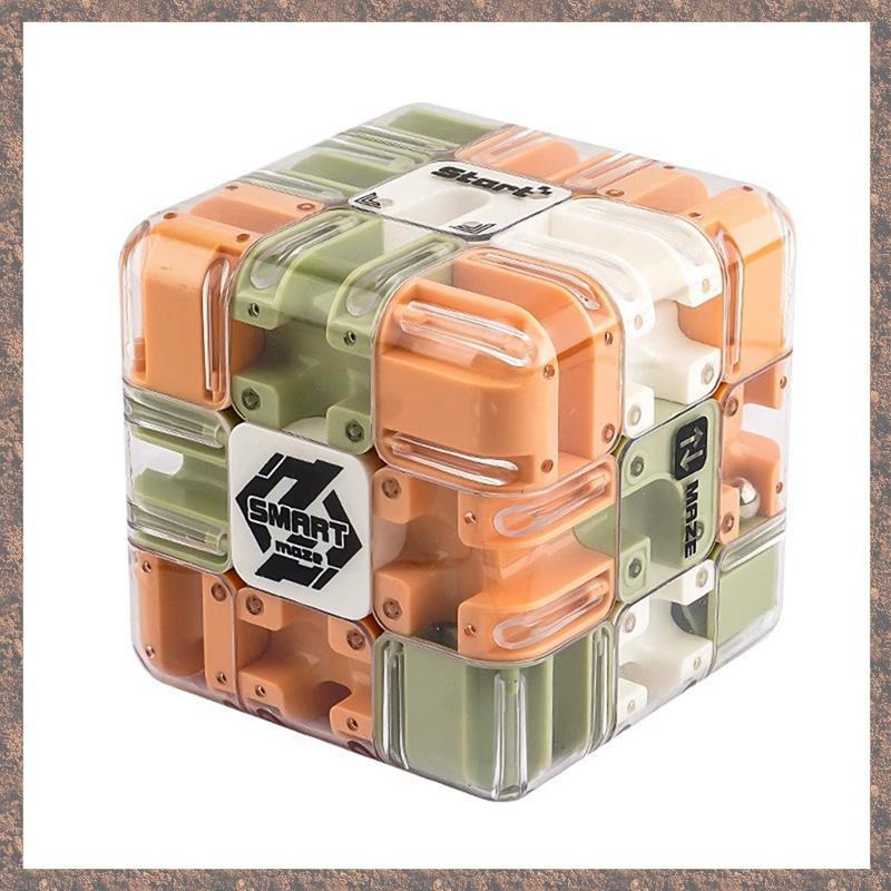 [C VOD] 3D ปริศนาเขาวงกต Cube 3D ปริศนาเขาวงกต Cube ของเล่นหกด้านความเร็วโปร่งใส Cube ก้อนเขาวงกตของ