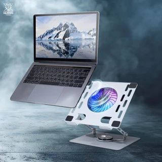 ์ีNubwo NX-F6 ARCTIX แท่นวางแล็ปท็อป RGB Gaming Cooler Pad รองรับแล็ปท็อปตั้งแต่ขนาด 10–17 นิ้ว ใช้งานง่าย น้ำหนักเบา