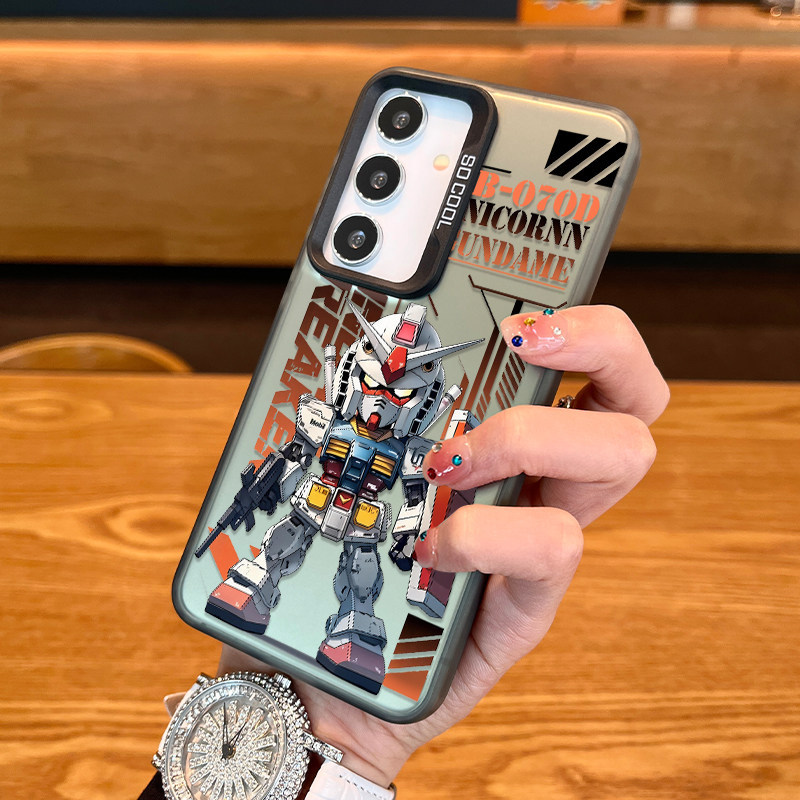 เหมาะสําหรับ Samsung S26 การ์ตูนโทรศัพท์มือถือชุดเคสโทรศัพท์ SamsungS24ultra เลเซอร์ 25 Matte Hard C