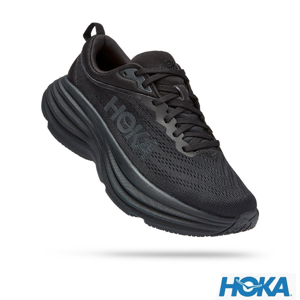รองเท้าวิ่ง Hoka Bondi 8 สีดํา Unisex OQ4Q