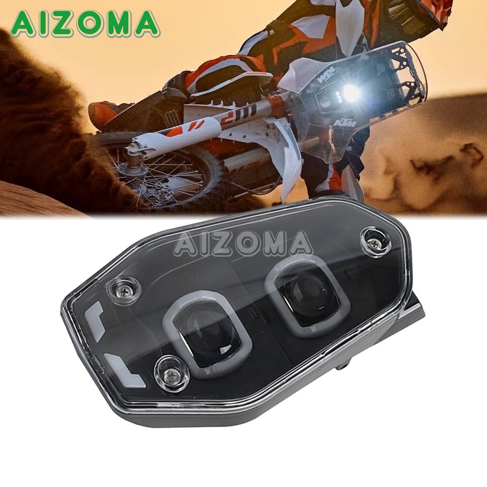 AL For BAJA Headlight For 450 RALLY REPLICA ENDURO 690 R 701 EXC 790 890 LED Dirt Bike Adventure Ral