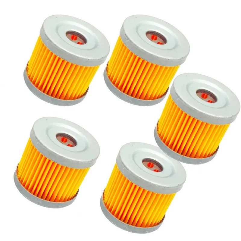 5PCS รถจักรยานยนต์เครื่องยนต์กรองน้ํามันสําหรับ HJ125K GN125 EN125 GS125 HJ GN EN 125 125cc หลังการข