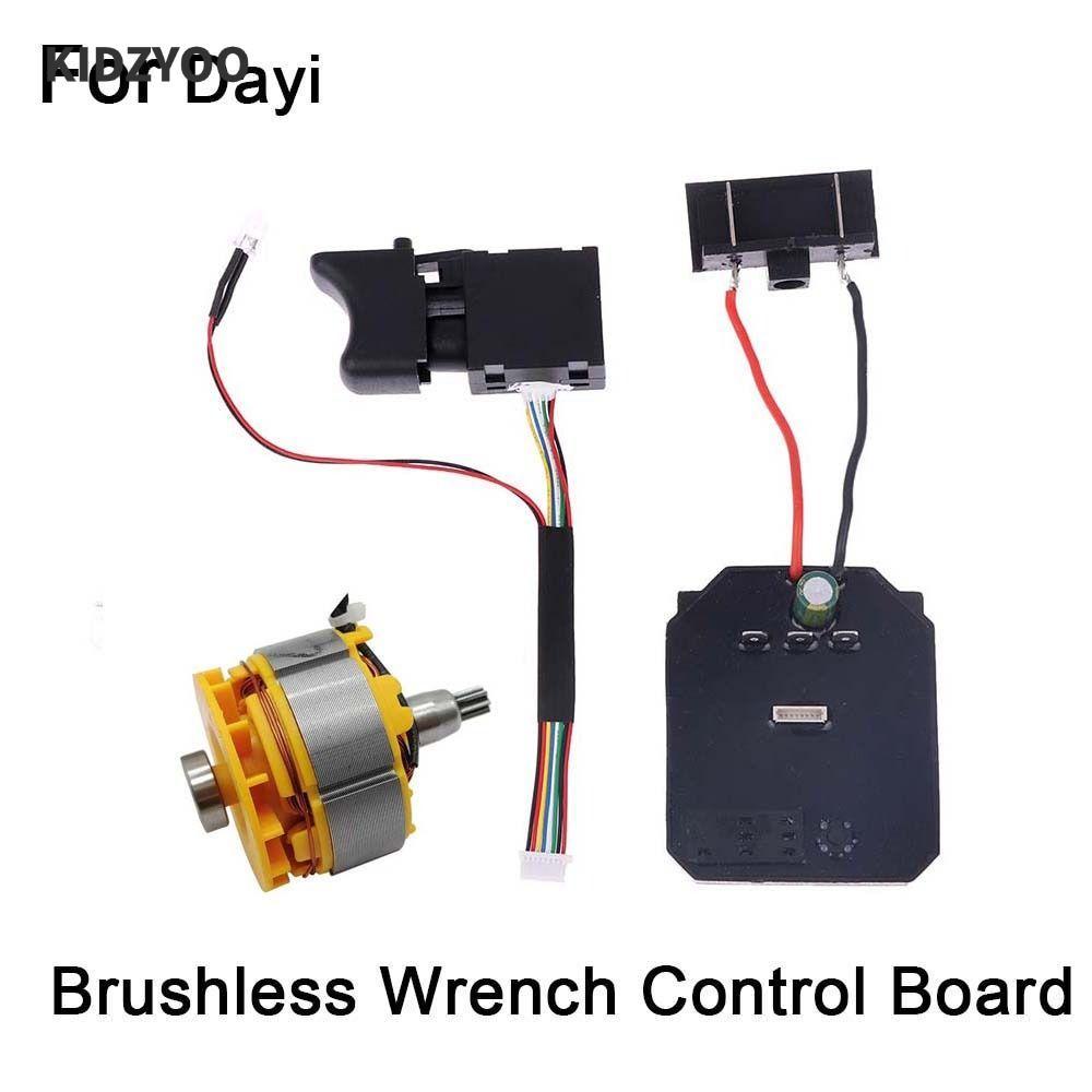 คิดซิโอ ประแจสวิทช์มอเตอร์ชุด,สีดํา18-21โวลต์ประแจไฟฟ้าควบคุมคณะกรรมการ,มอเตอร์ ไม่มีแปรง ลิเธียมไดรฟ์ประแจไฟฟ้าเมนบอร์ดเครื่องมือไฟฟ้า