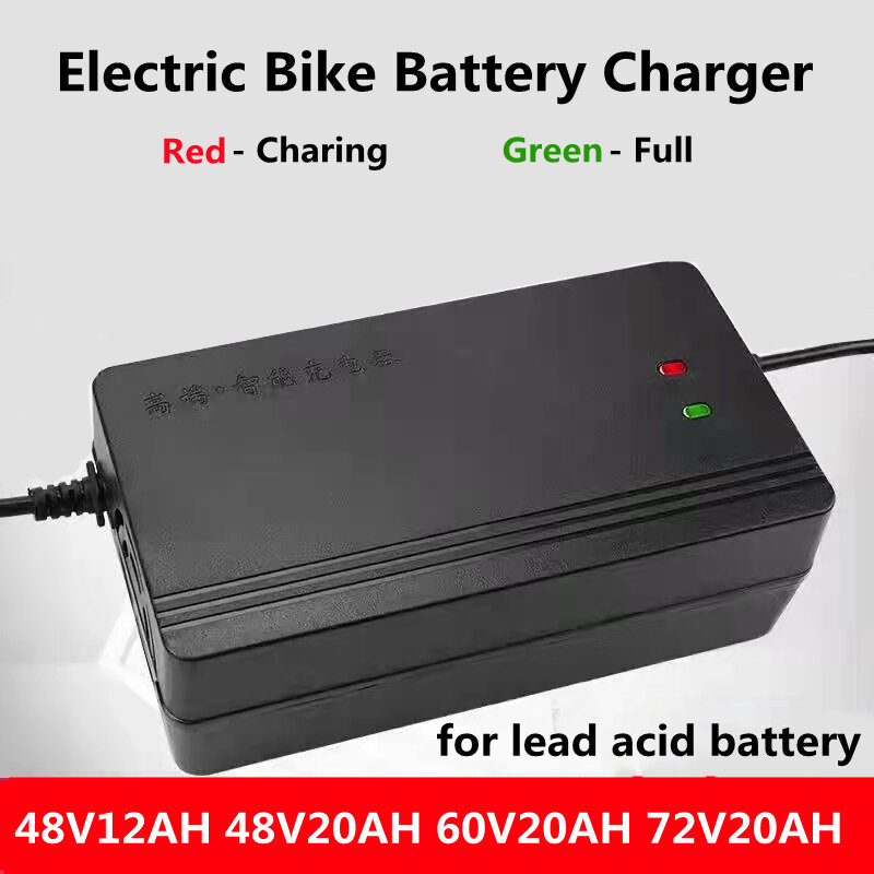 48V 12AH / 48V 20AH / 60V 20AH / 72V 20AH Ebike เครื่องชาร์จแบตเตอรี่ E จักรยานไฟฟ้าจักรยานสกู๊ตเตอร