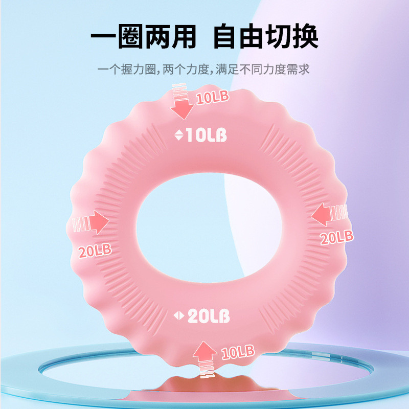 Double Strength Grip Ring การออกกําลังกายแขนมือ Five-Finger Strength Rehabilitation ยืดหยุ่นการฝึกอบ