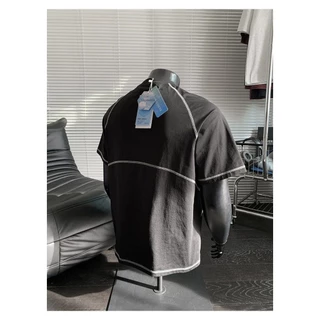 MEFEEE ผู้ชายหลวม Fit Quick Dry Breathable Gym เสื้อยืด Outseam Active Design วิ่งกีฬา Tee