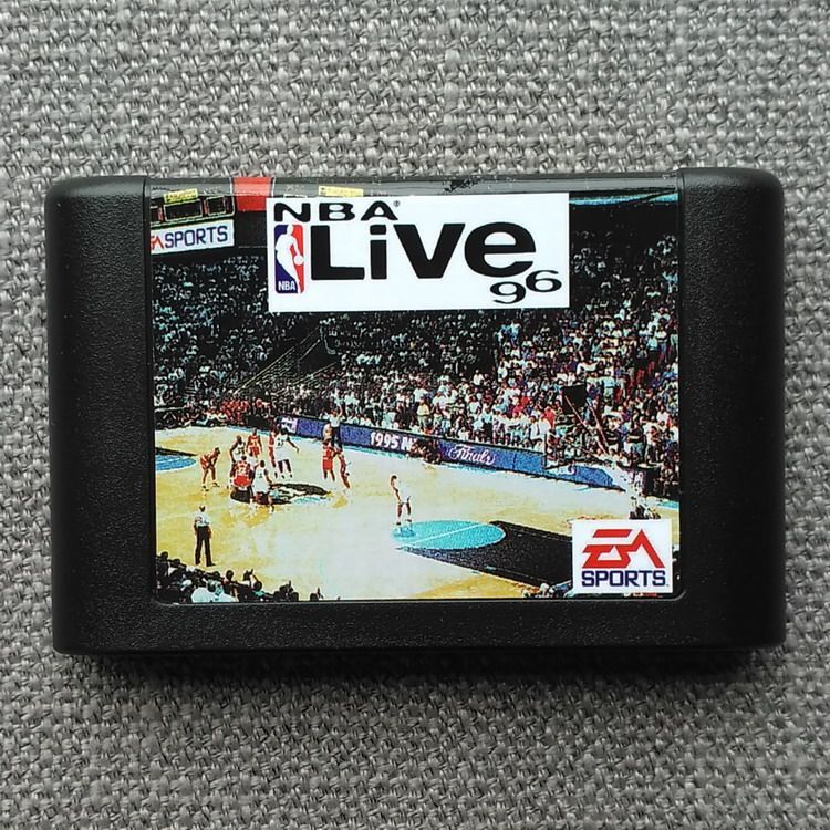 [การ์ดเกม Xiaobawang] การ์ด Sega MD < NBA LIVE 96 > GENESIS NBA LIVE 96