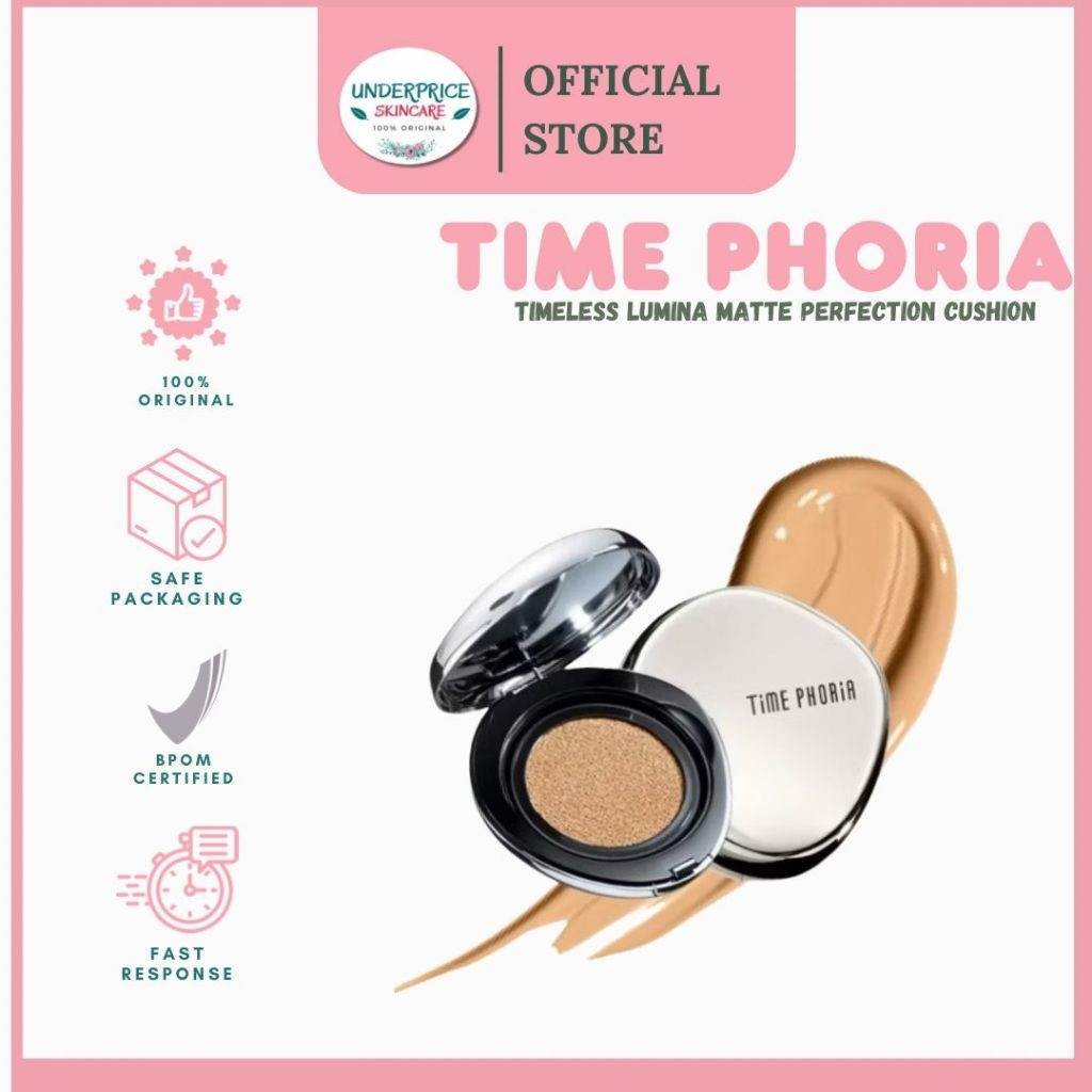 TimePhoria Timeless Lumina Matte Perfection Cushion 11g คุชชั่นรองพื้น