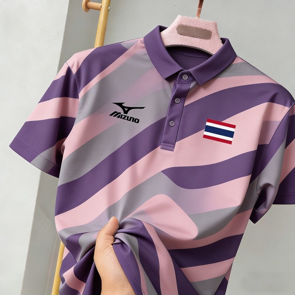 เสื้อโปโลมิซูโน่สำหรับแบดมินตันและทีมชาติ เหมาะสำหรับทุกเพศ สวมใส่ได้ในโอกาสพักผ่อนและออกกำลังกาย ราคา ถูกที่สุด ดีลบีเคเค แกลเลอรีภาพที่ 4