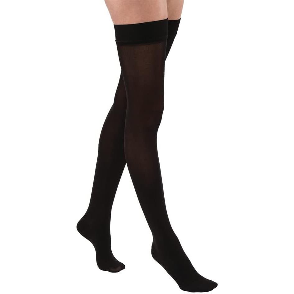 ถุงน่อง JOBST Relief Thigh แบบบีบอัด 30-40 mmHg ออกแบบ_unisex_สบายๆ กับซิลิโคน.Dot.Band ปิดนิ้วเท้า 