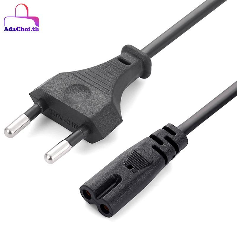 AdaChoi EU สายไฟ 2pin IEC320 C7 US สายไฟสําหรับ Dell แล็ปท็อปชาร์จ Canon Epson เครื่องพิมพ์วิทยุลําโพง PS4 XBOX LG Sony TH