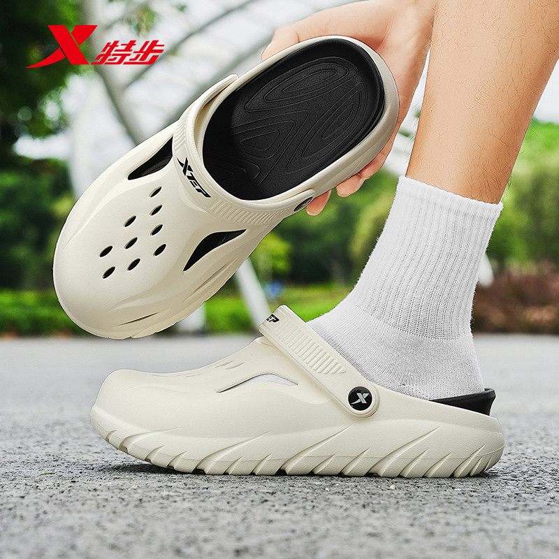 XTEP/TEP รองเท้าแตะกีฬาผู้ชายฤดูร้อนรองเท้าแตะกลางแจ้งหนา Soled รองเท้าผู้ชายรองเท้าแตะกันลื่น