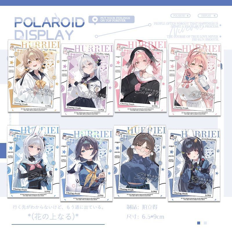 Blue Archive Polaroid อะนิเมะนามบัตร Shimoe Koharu Shirasu Azusa ผลิตภัณฑ์เครื่องเขียน Supplie การ์ต