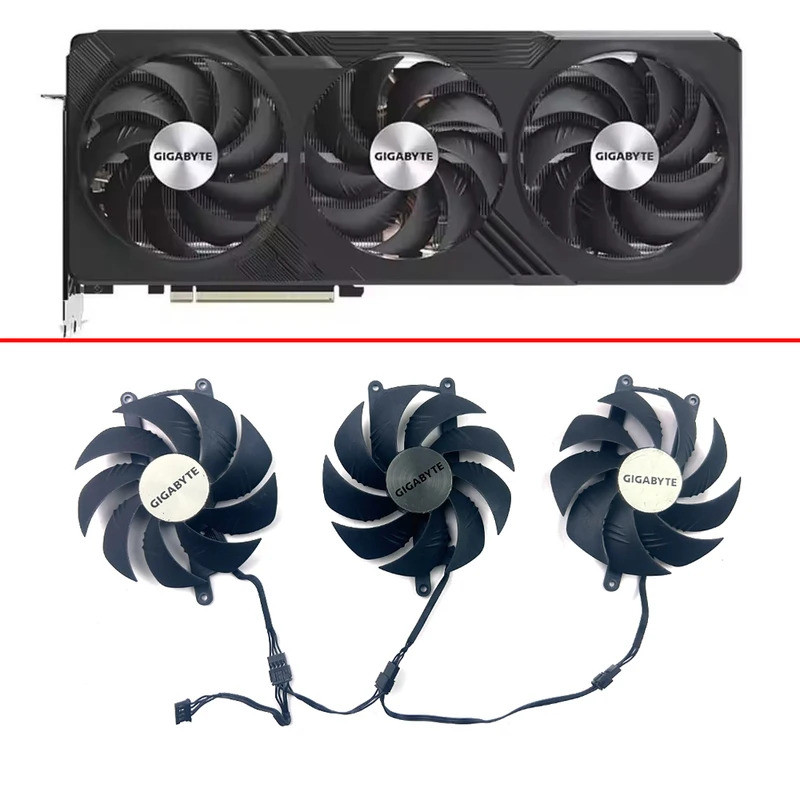พัดลมระบายความร้อนใหม่ RX 7900 XTX GPU พัดลมสําหรับ Gigabyte Radeon RX 7900 XTX GAMING RTX4070 4060 