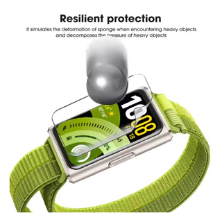 จัดส่งในพื้นที่ฟิล์ม TPU แบบนุ่มและตัวป้องกันหน้าจอ PMMA สําหรับ Huawei Band 11/11 Pro/10 9 8 7 6 NFC Smartwatch Hydrogel นาฬิกาป้องกัน