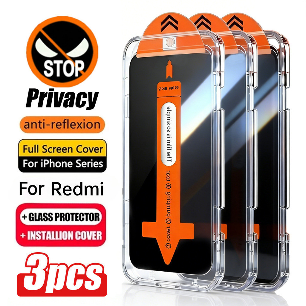 3PCS ฟิล์มกระจกนิรภัย for redmi A3 10C 12C 13C 14C 9 Note11 Pro 11S 12 Pro 10 Pro 9 Pro 14 12S 13pro 4G/5G 7 Pro 8 Pro