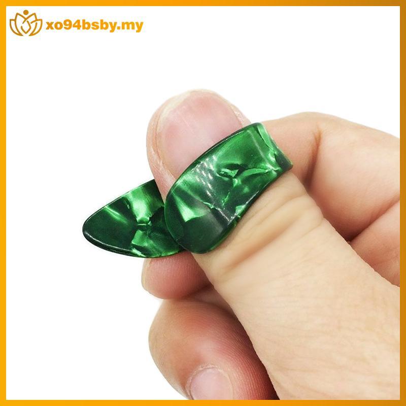 Xo94bsby 1 Pc Thumb Finger Guitar Pi Acoustic Electric Celluloid Mediator Thumbpis MY