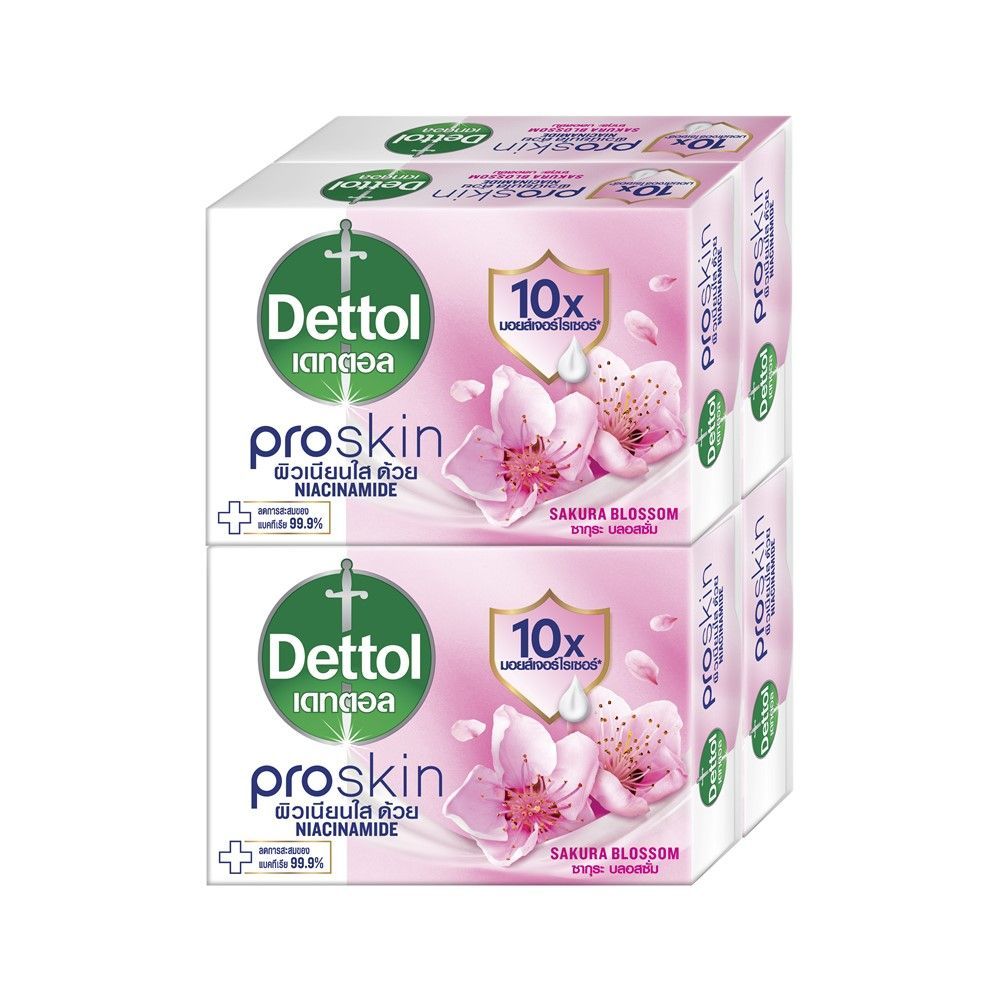 [สินค้าส่งด่วน] เดทตอลสบู่ก้อนรีเพลนนิชชิ่ง 60กรัมX4 DETTOL BAR SOAP REPLENISHING 60G.X4