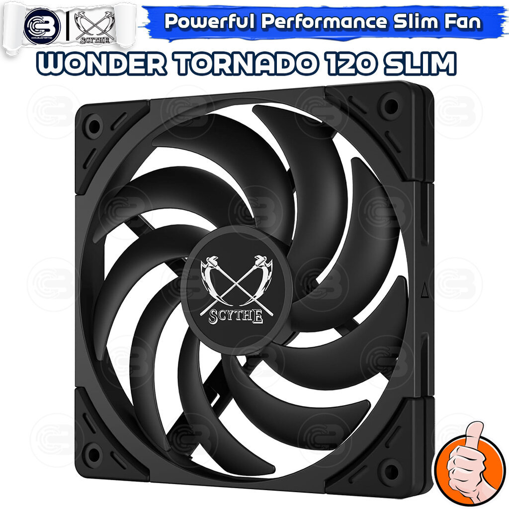 [CoolBlasterThai] SCYTHE Wonder Tornado 120 Slim Fan Case (size 120 mm.)