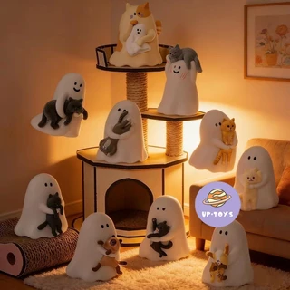 ★เล่นอินเทรนด์ของจักรวาล★ ของแท้พร้อมสต็อก 52TOYS Little Ghost Show You My Cat Cat Hidden Ghost Mystery Box Box Play One Box 9 ชิ้น