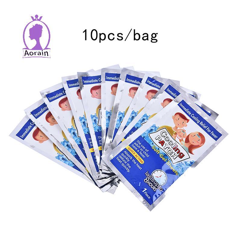 # ANTH # 10 ชิ้น/ถุง Pain Relief Baby Fever Patch นํา Fever Down Cooling Gel สําหรับอาการปวดหัว