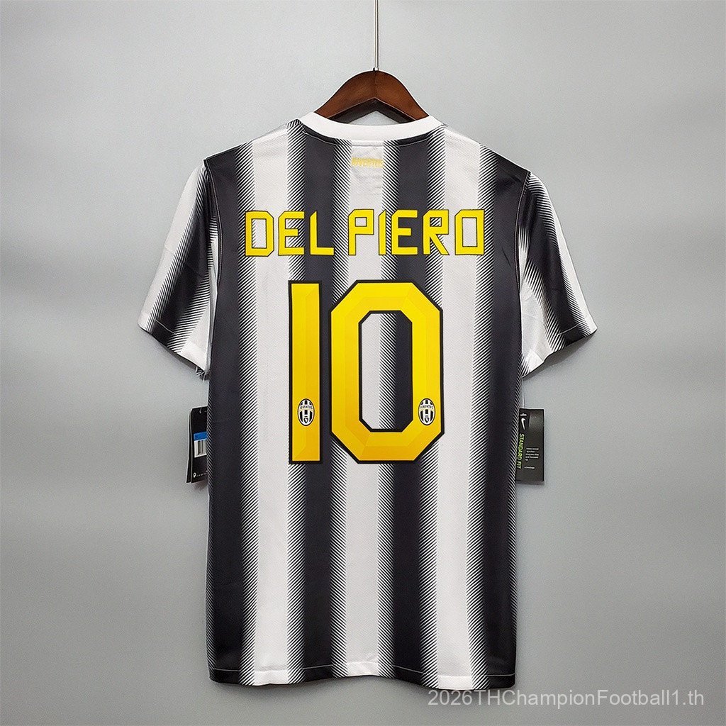 Retro SSS+11-12 คุณภาพสูงที่กําหนดเอง Juventus Home Retro เสื้อฟุตบอล PIRLO DEL PIERO BUFFON