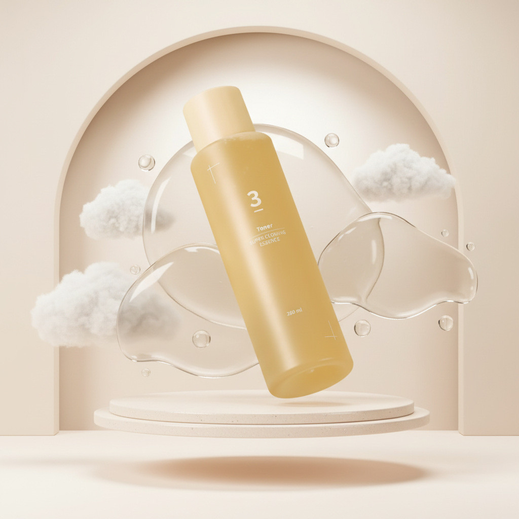 Popular~3No. 1 Toner Plant Extract Moisturizing Soothing Water Glow Essence Pore Care Moisturizing O