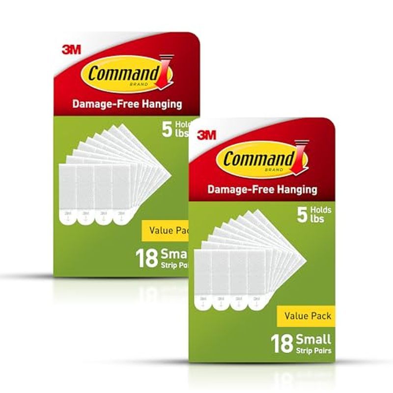 Command Strips), Damage-Free Hanging Picture Hangers, No Tools Wall Hanging Strips for Home Decor, W
