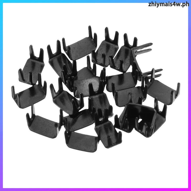 20 ชิ้นเปลี่ยนซิปเสื้อสําหรับหยุดเย็บสะดวก 0.00X0.00X0.00 ซม.สีดํา zhiymais4w