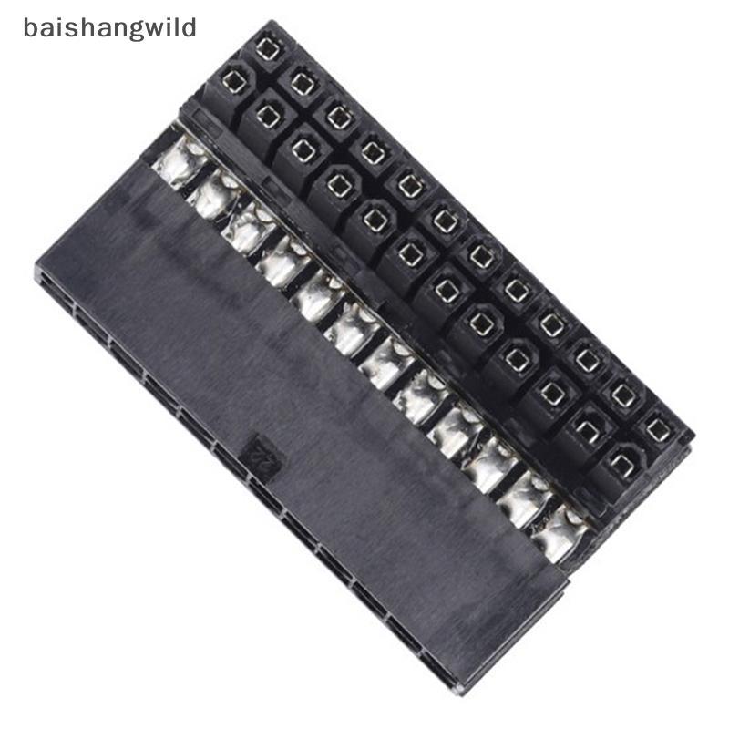 Bwth ATX 24Pin 90 องศา 24pin ถึง 24pin ปลั๊กอะแดปเตอร์โมดูลสําหรับ PSU สาย Jelly