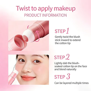 YTL Blush Stick แท่งฟองน้ํา พร้อมฟองน้ำ กันน้ำ ติดทนนาน ดูเป็นธรรมชาติ