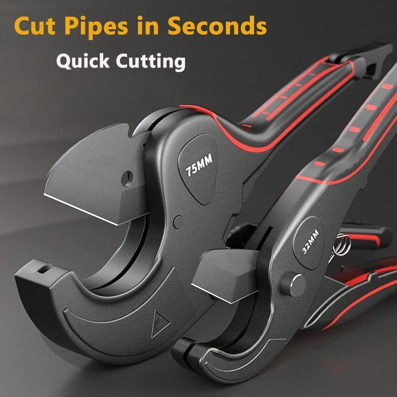 Quick Pipe Cutter Scissors Hose Conduit Cutting Pliers Scissors PPR/PE/PVC Pipe Portable Cutter 32mm