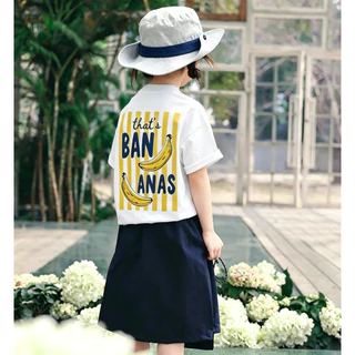 [พร้อมส่ง] เสื้อเด็กแขนสั้นลายกล้วย เนื้อผ้าเย็นสบาย แห้งเร็ว ใส่สบายฤดูร้อน