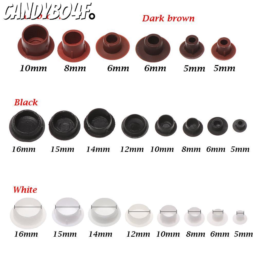 CANDYBO4F 50 ชิ้นเฟอร์นิเจอร์หลุมครอบคลุมเจาะหลุมเสียบฮาร์ดแวร์หลุมเครื่องประดับปฏิบัติฝุ่นปลั๊ก Stopper