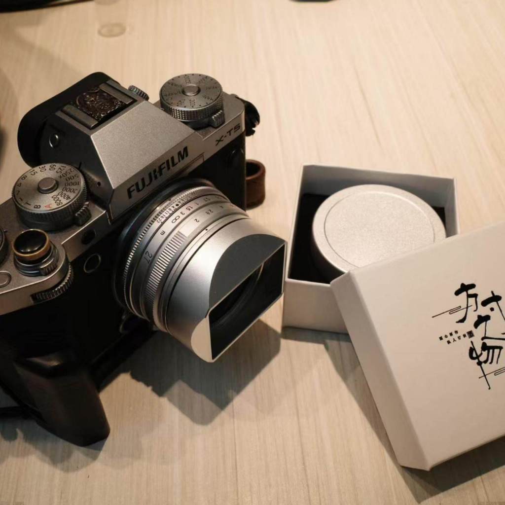 โลหะสี่เหลี่ยมเหมาะสําหรับ Flenda 27MM F2 18mm f2.8 หัวเลนส์ Fuji XF Port Hood
