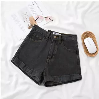 ส่งจากกรุงเทพฯ Solovely S-6XL พลัสไซส์ กางเกงขาสั้น ผู้หญิง สไตล์เกาหลี ลำลอง กางเกงยีนส์ขาสั้น