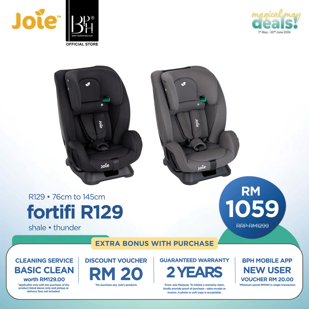 Joie Fortifi R129 (76cm - 145cm ; 15 เดือนถึงประมาณ 12 ปี)