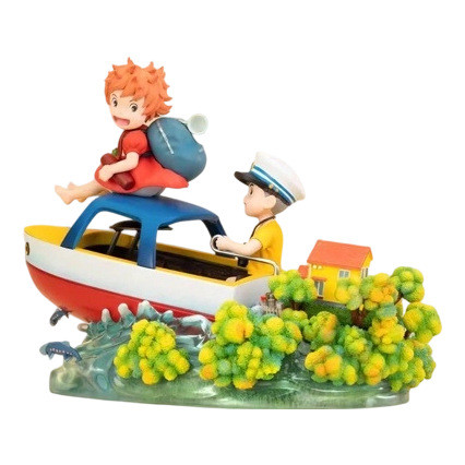Ponyo Sosuke GK เครื่องประดับรูปสองมิติ Ponyo Speedboat อะนิเมะรูป